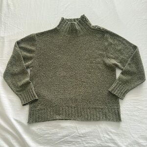 VINTAGE 2000s Columbia Mock Button Neck Knit Sweater